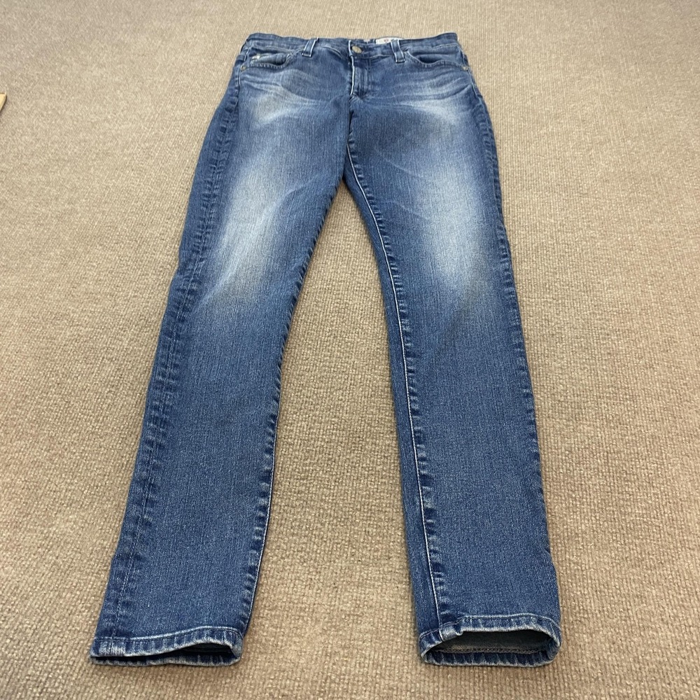 AG Adriano Goldschmied Farrah Skinny Jeans Womens 28R Blue Med Wash High Rise